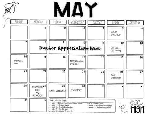 May Calendar